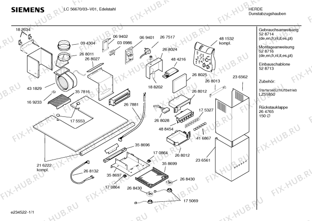 Схема №1 LC56950GB с изображением Инструкция по эксплуатации для вентиляции Siemens 00528714