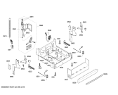 Схема №4 SRS46T18EU с изображением Передняя панель для электропосудомоечной машины Bosch 00675889
