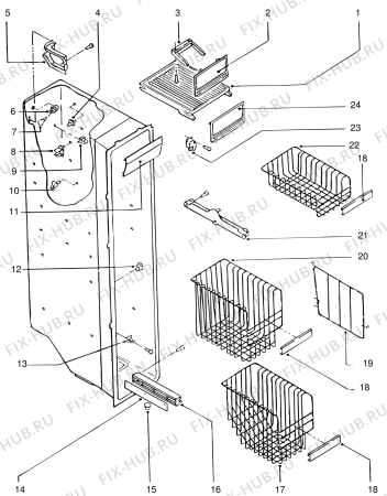 Схема №5 RA7 (F011003) с изображением Термопредохранитель для холодильника Indesit C00133441