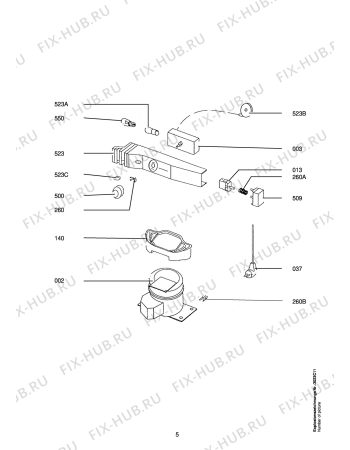 Взрыв-схема холодильника Aeg BLOMBERG KE51530S - Схема узла Refrigerator electrical equipment