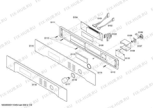 Схема №6 HBL765AUC с изображением Кабель для холодильника Bosch 00445462