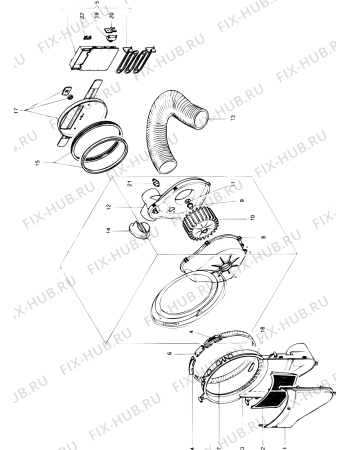 Схема №2 S580ENL (F015296) с изображением Электромотор для стиралки Indesit C00053519