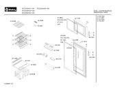 Схема №3 3FE2530A с изображением Дверь для холодильной камеры Bosch 00471542