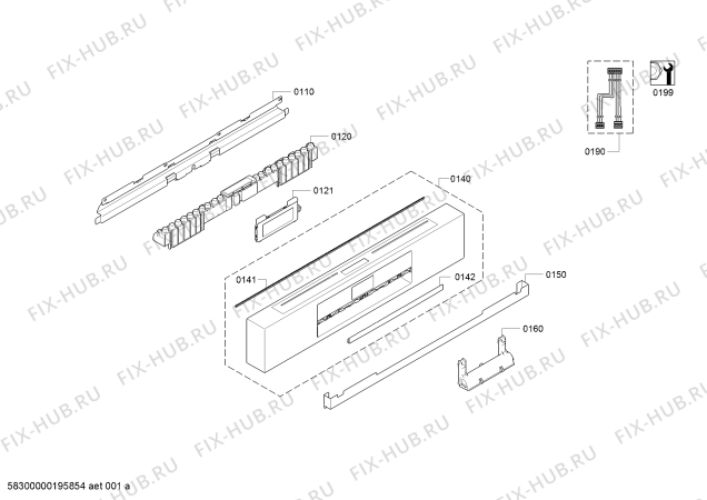 Взрыв-схема посудомоечной машины Bosch SMI88TS05E, Active Water Eco² - Схема узла 02