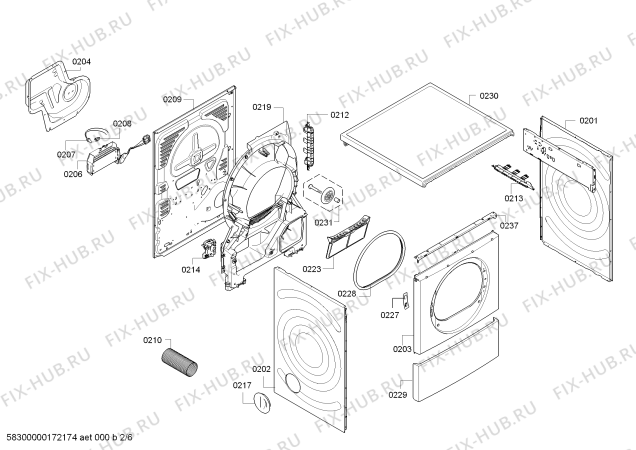 Схема №5 WT34A200FF IQ300 с изображением Дисплей для сушилки Siemens 00629840