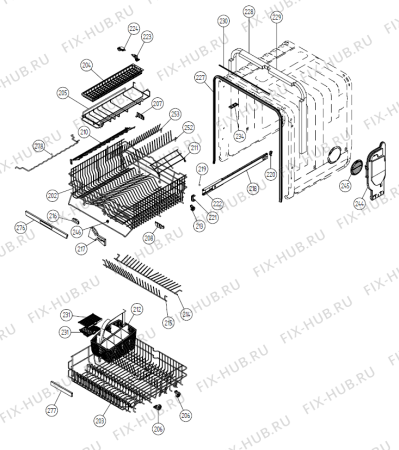Схема №2 D3234 FI NO   -Titanium FI (180030, DW20.3) с изображением Панель управления для посудомойки Gorenje 235714