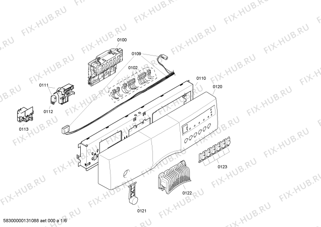 Схема №4 SRS45E28GB с изображением Внешняя дверь для посудомойки Bosch 00476415