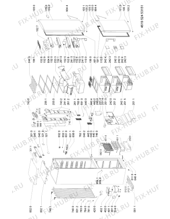 Схема №1 KGNA 305/IN с изображением Сенсорная панель для холодильной камеры Whirlpool 481246469188