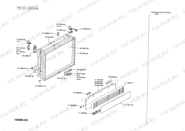 Взрыв-схема сушильной машины Bosch 0728144044 T497A BU - Схема узла 03