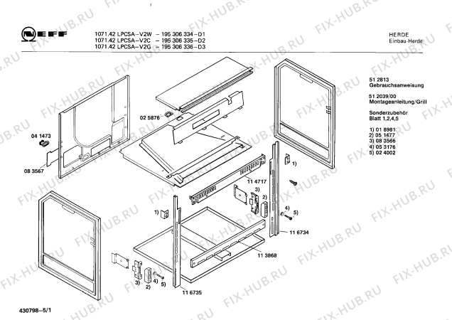 Схема №3 195306038 F-1031.11LPCSG с изображением Часы для электропечи Bosch 00084697