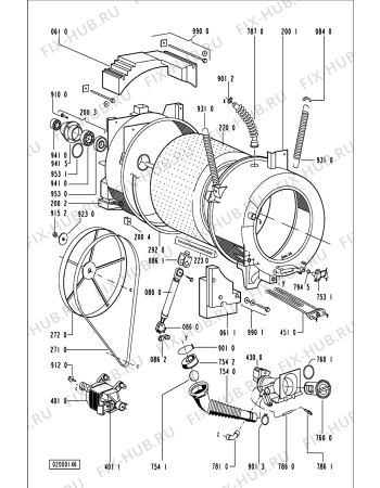 Схема №1 AWM 016/WS-OTTO VERS с изображением Обшивка для стиралки Whirlpool 481245219456