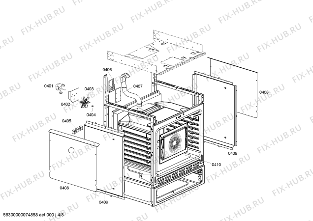 Схема №3 HDS355U с изображением Кабель для духового шкафа Bosch 00436631