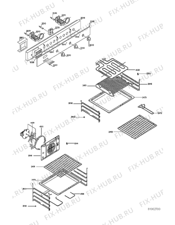 Схема №2 LPR 828/1 с изображением Холдер для плиты (духовки) Whirlpool 481240418554