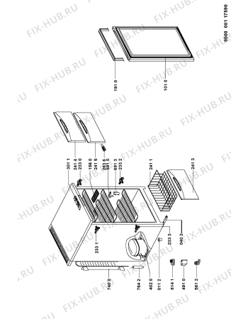 Схема №1 AFB 125/H/SILVER с изображением Обшивка для холодильной камеры Whirlpool 481245838052