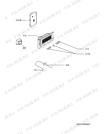 Взрыв-схема плиты (духовки) Electrolux EOC6697U NORDIC R05 - Схема узла Functional parts