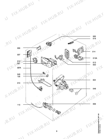 Взрыв-схема стиральной машины Aeg LAV62600 CH - Схема узла Electrical equipment