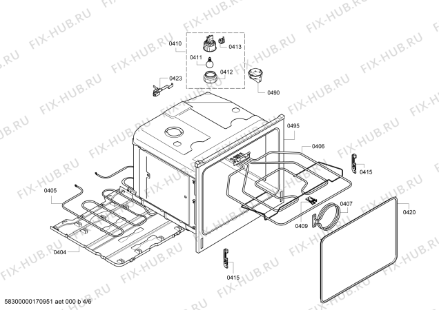 Схема №1 E93M43B3MK с изображением Хомут для духового шкафа Bosch 00614025