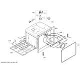 Схема №1 E93M43B3MK с изображением Фронтальное стекло для плиты (духовки) Bosch 00689357