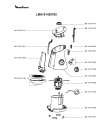 Схема №3 LM61014D/700 с изображением Крышка для чаши для электроблендера Moulinex MS-0697671
