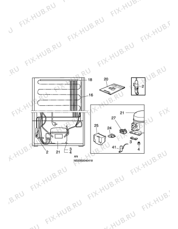 Взрыв-схема холодильника Privileg 168631-0_7963 - Схема узла C10 Cold, users manual