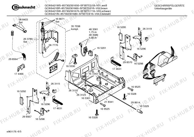 Схема №3 SF5BTE6 GCIK6421BR с изображением Кнопка для посудомойки Bosch 00188799