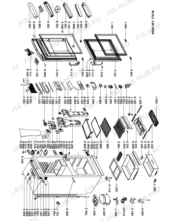 Схема №1 ARC 7920/AL с изображением Заглушка для холодильной камеры Whirlpool 481953538154
