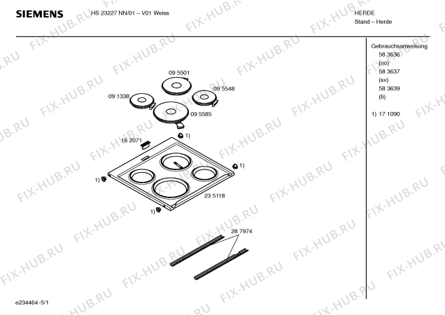 Схема №2 HS23227NN с изображением Инструкция по эксплуатации для духового шкафа Siemens 00583637