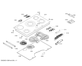 Схема №1 T1383N0 с изображением Стеклокерамика для электропечи Bosch 00476987