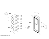 Схема №1 GSV22X30 с изображением Дверь для холодильника Siemens 00249581