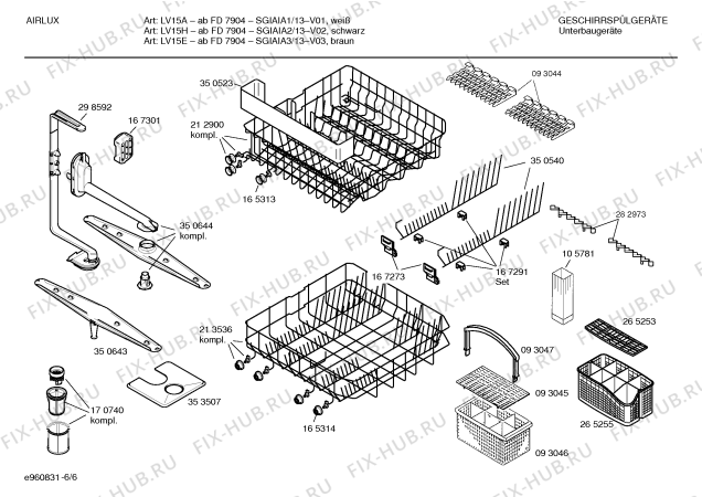 Схема №1 SGIAIA3 LV15E с изображением Переключатель для посудомоечной машины Bosch 00170033
