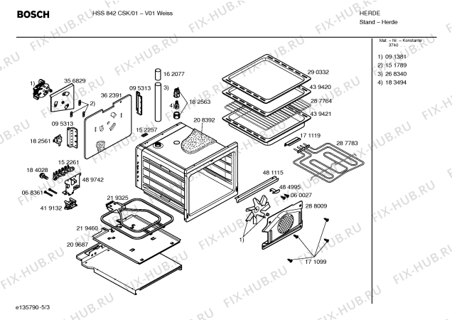 Схема №2 HL24428SC с изображением Кольцо для плиты (духовки) Bosch 00416630