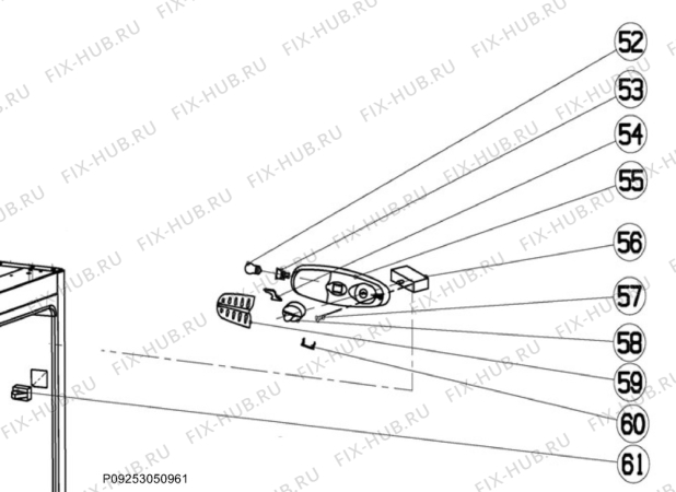 Взрыв-схема холодильника Electrolux ENF2700AOW - Схема узла Electrical equipment 268