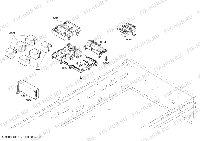 Схема №4 PG486GEBS с изображением Кабель для плиты (духовки) Bosch 00496008