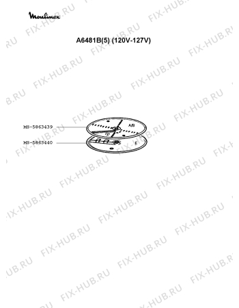 Взрыв-схема кухонного комбайна Moulinex A6481B(5) - Схема узла GP001214.8P5