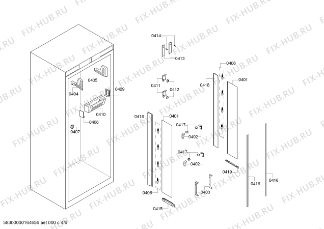 Схема №2 RC472200 с изображением Плата для холодильника Bosch 00687895