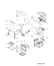 Схема №1 ELVD 7265/BR с изображением Дверь (стекло) духовки для духового шкафа Whirlpool 480121104029