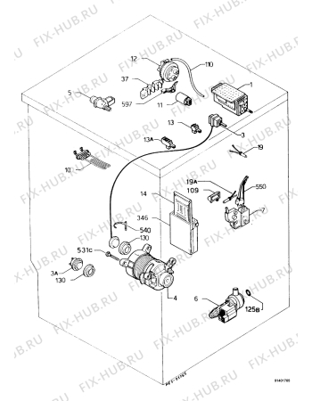 Взрыв-схема стиральной машины Zanker CLASSIC5090 - Схема узла Electrical equipment