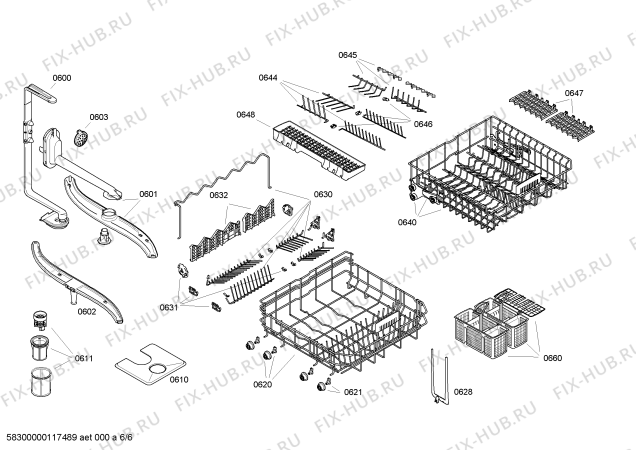 Схема №3 SE25M277FF с изображением Модуль управления для посудомойки Siemens 00499879