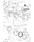 Схема №1 AWM 5125/5 с изображением Клавиша для стиралки Whirlpool 481241378764