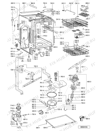 Схема №2 ADG 8732 IX с изображением Панель для посудомоечной машины Whirlpool 481245372905