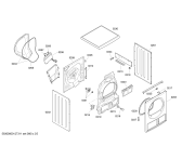 Схема №2 WTE84170NL с изображением Задняя часть корпуса для электросушки Bosch 00245946