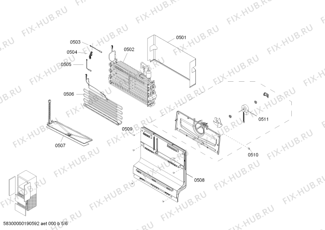 Схема №3 KMF40AO20R Bosch с изображением Дверь для холодильника Bosch 00714552