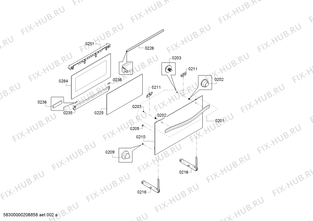 Схема №5 3CB5351A0 с изображением Панель управления для электропечи Bosch 11022907