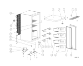 Схема №1 CVA15AP (F090670) с изображением Элемент корпуса для холодильной камеры Indesit C00334176