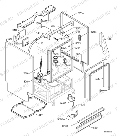 Схема №4 F50600 с изображением Микромодуль для посудомойки Aeg 1525556203