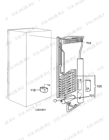 Взрыв-схема холодильника Electrolux RM4501 - Схема узла Cooling generator