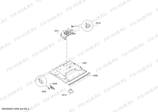 Схема №2 E2ACP7FN1 с изображением Панель управления для плиты (духовки) Bosch 11020809