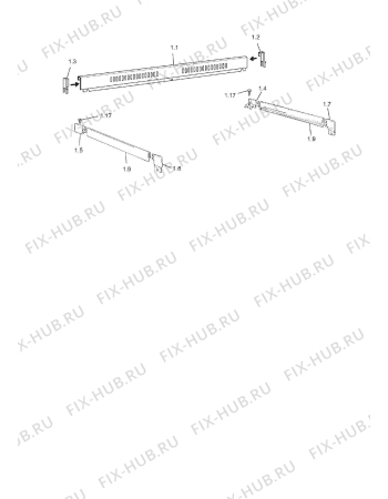 Схема №3 D90G с изображением Часть корпуса для плиты (духовки) DELONGHI 33196503S