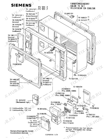 Взрыв-схема телевизора Siemens FS9317 - Схема узла 09