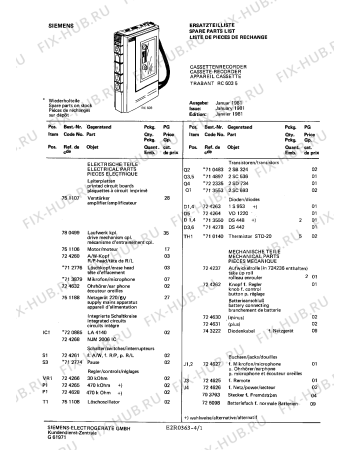 Схема №1 RC6035 с изображением Блок питания для аудиотехники Siemens 00751188